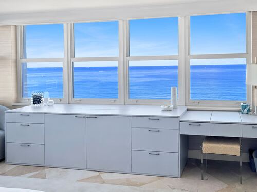 Custom built-in cabinetry and shelving