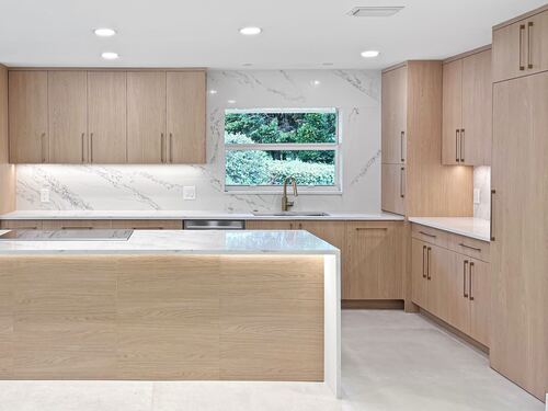 Custom kitchen build by Canary Kitchen & Bath