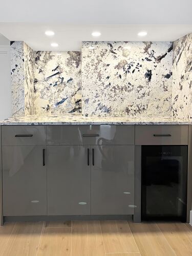 Custom cabinetry and integrated storage