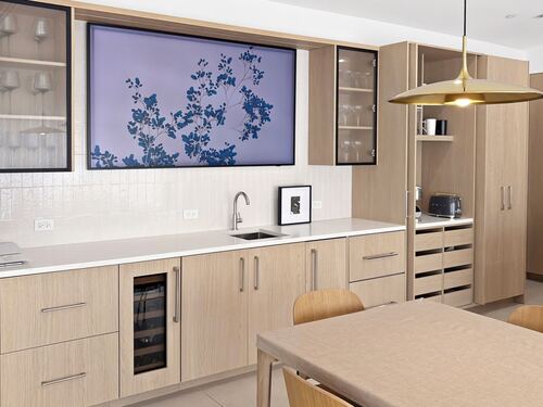 Kitchen remodel with custom storage