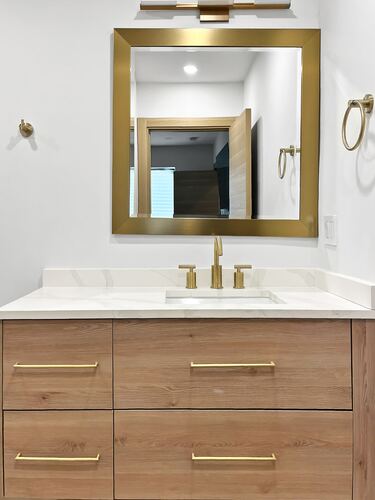Custom bathroom remodel detail