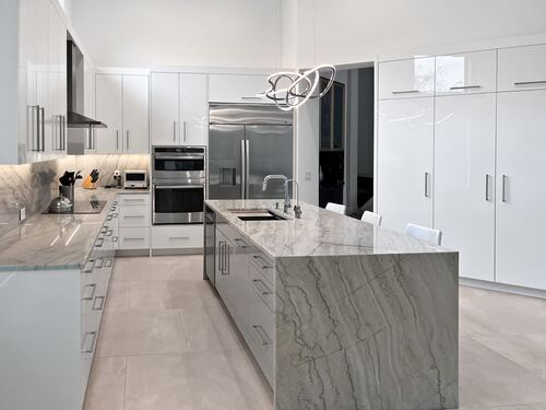 Custom kitchen build by Canary Kitchen & Bath