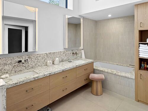 Custom bathroom vanity cabinetry